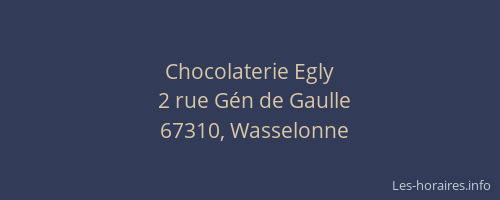 Chocolaterie Egly