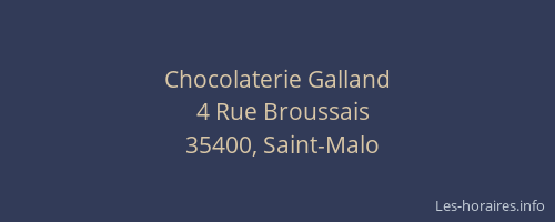 Chocolaterie Galland