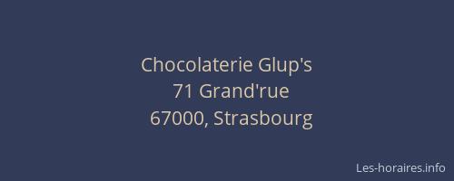 Chocolaterie Glup's