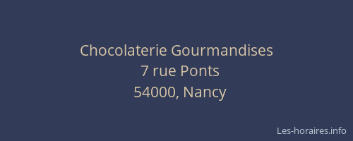 Chocolaterie Gourmandises