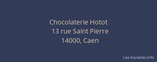 Chocolaterie Hotot