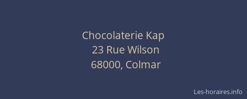 Chocolaterie Kap