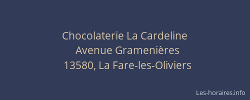 Chocolaterie La Cardeline