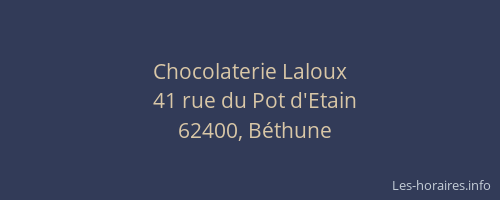 Chocolaterie Laloux