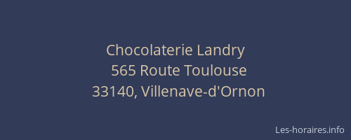 Chocolaterie Landry
