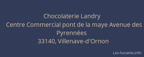 Chocolaterie Landry