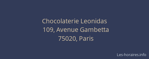 Chocolaterie Leonidas