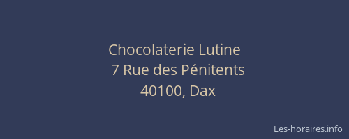 Chocolaterie Lutine