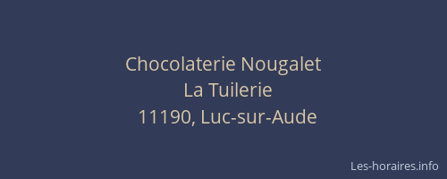 Chocolaterie Nougalet