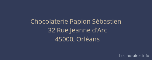 Chocolaterie Papion Sébastien