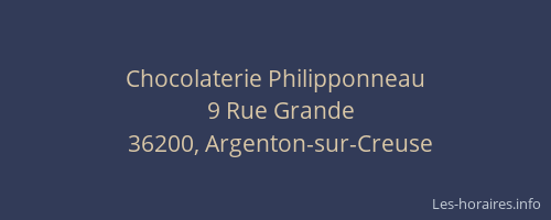 Chocolaterie Philipponneau