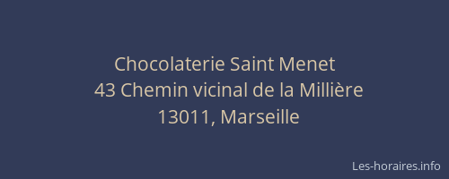 Chocolaterie Saint Menet