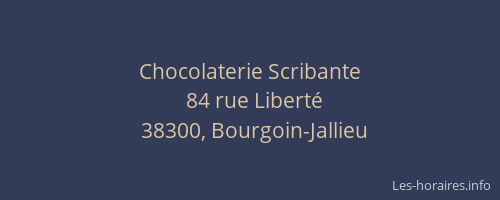 Chocolaterie Scribante