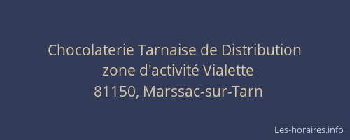 Chocolaterie Tarnaise de Distribution