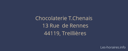 Chocolaterie T.Chenais