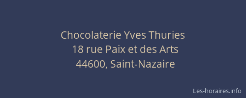 Chocolaterie Yves Thuries