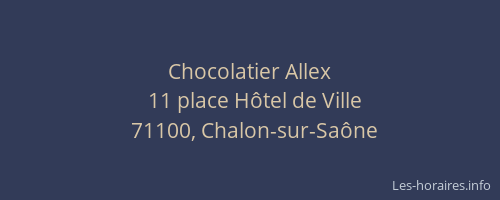 Chocolatier Allex
