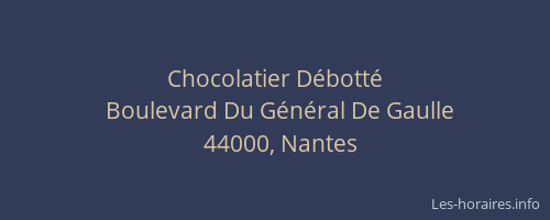 Chocolatier Débotté