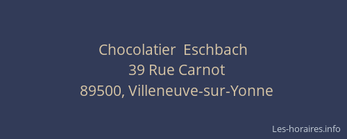 Chocolatier  Eschbach