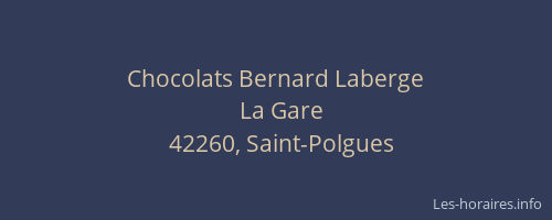 Chocolats Bernard Laberge