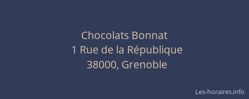Chocolats Bonnat
