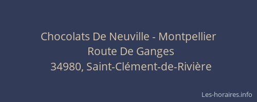 Chocolats De Neuville - Montpellier