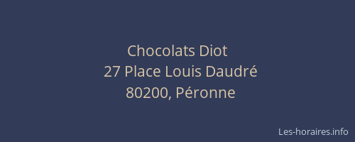 Chocolats Diot