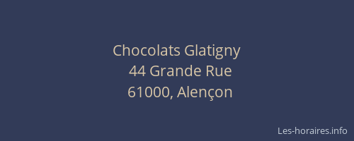 Chocolats Glatigny