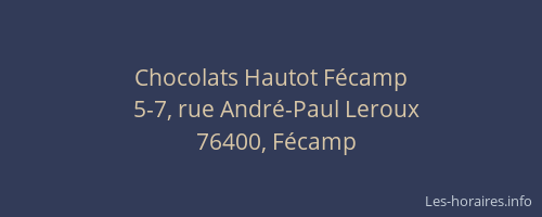 Chocolats Hautot Fécamp