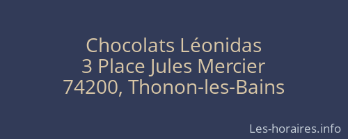 Chocolats Léonidas