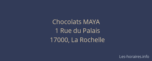 Chocolats MAYA