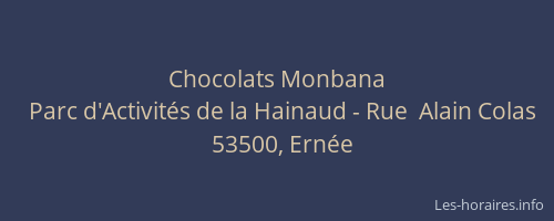 Chocolats Monbana