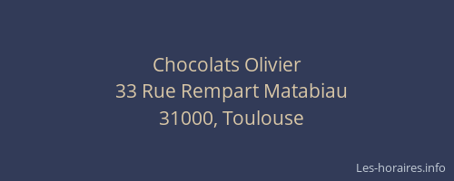 Chocolats Olivier