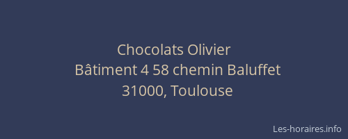 Chocolats Olivier