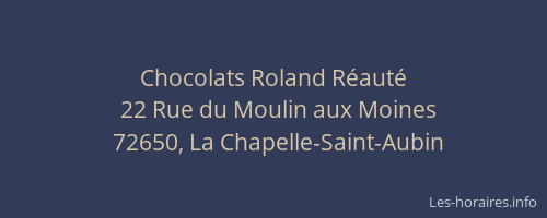 Chocolats Roland Réauté
