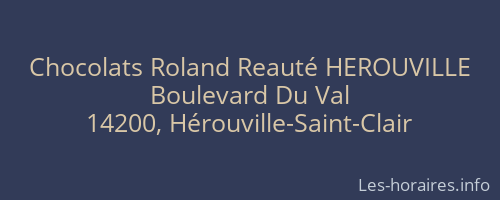 Chocolats Roland Reauté HEROUVILLE