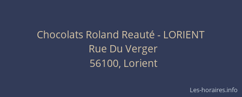 Chocolats Roland Reauté - LORIENT