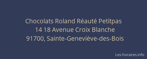 Chocolats Roland Réauté Petitpas