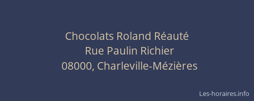 Chocolats Roland Réauté