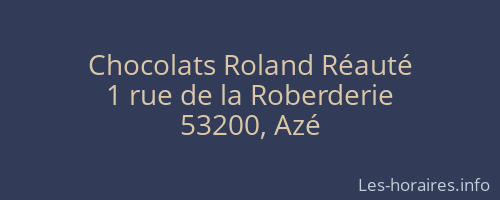Chocolats Roland Réauté