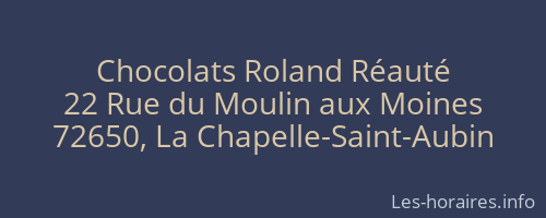 Chocolats Roland Réauté