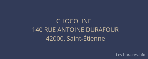 CHOCOLINE