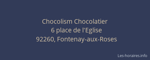 Chocolism Chocolatier
