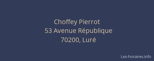 Choffey Pierrot