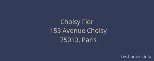 Choisy Flor
