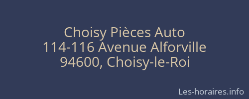 Choisy Pièces Auto