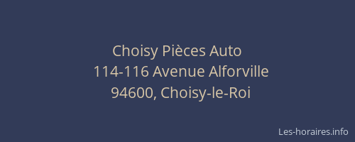 Choisy Pièces Auto