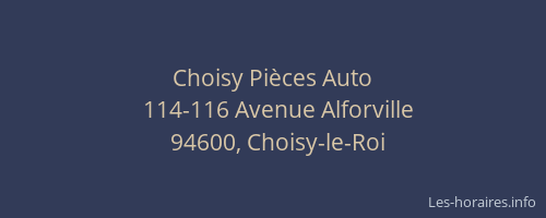 Choisy Pi&egrave;ces Auto
