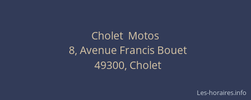 Cholet  Motos