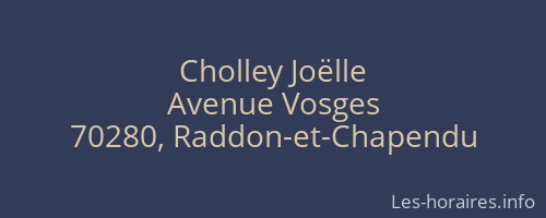 Cholley Joëlle